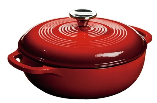 [LOD EC3D43] ENAMEL DUTCH OVEN 3 QUART RED