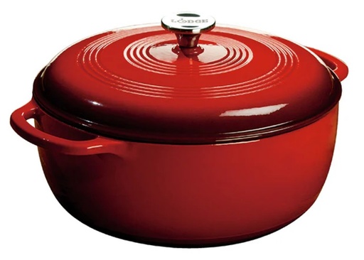 [LOD EC7D43] ENAMEL DUTCH OVEN 7.5 QUART RED