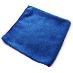 [CLM M915107B-12PCK] MICROFIBER CLOTH 16X16" BLUE - PACK OF 12 EACH