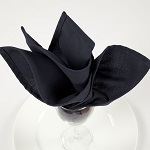 [MON NAPKIN BLACK] NAPKIN 20X20" BLACK - PACK OF 25 EACH