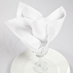 [MON NAPKIN WHITE] NAPKIN 20X20" WHITE - PACK OF 25 EACH