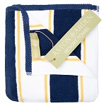 [MON RESORT TOWEL NY] ASTON & ARDEN TOWEL NAVY/YELLOW - EACH