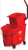 [RM 7588 RED] MOP BUCKET + WRINGER RED