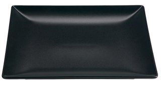 [SIM 402684] KURO BLACK SQUARE PLATE 18CM