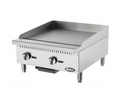 [STAHL ATMG-24] GAS GRIDDLE 24", COUNTERTOP (61CM)