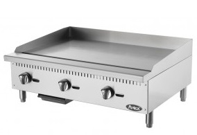 [STAHL ATMG-36] GAS GRIDDLE 36", COUNTERTOP (92CM)