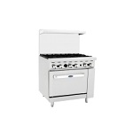 [STAHL ATO-6B] GAS RANGE 36"- 6 BURNER W/OVEN (92CM)