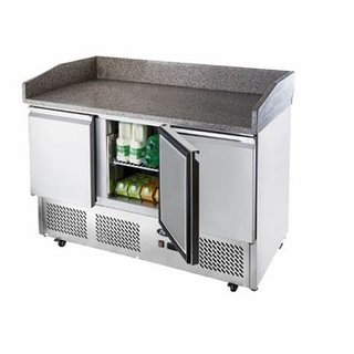 [STAHL ESL3852] PREPARATION COOLER 1.4M GRANITE TOP, 3 DOOR SS - 110V (9.5CFT)