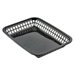 [TC 1077BK] RECTANGULAR BLACK BASKET