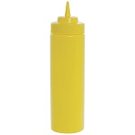 [TC C12463M] SQUEEZE BOTTLE YLW 24oz WIDE - PACK OF 6 EACH