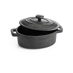 [TC CW30112] CAST IRON OVAL CASSEROLE 8oz