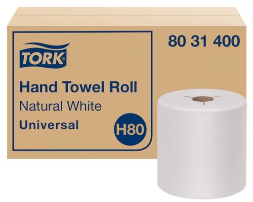 [TORK 8031400] TURN TOWELS ROLL 800' - CASE OF 6 ROLLS