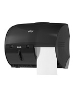 [TORK-A 565728 BLACK] DISPENSER 2 ROLL TOILET PAPER BLACK - EACH