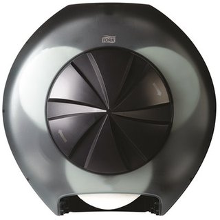 [TORK-A 565828 BLACK] DISPENSER 3 ROLL TOILET PAPER BLACK - EACH