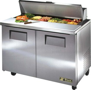 [TRUE TSSU-48-12-HC] PREPARATION COOLER 48", 2 DOOR SS - 115V (14.0CFT)