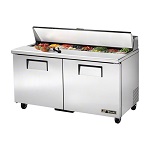 [TRUE TSSU-60-16-HC] PREPARATION COOLER 60", 2 DOOR SS - 115V (17.8CFT)