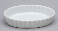 [VER ARG-OQ6] OVAL QUICHE DISH FLUTED 5.75" - EACH