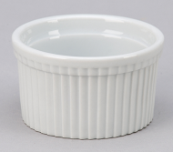 [VER RMK-3-P] RAMEKIN FLUTED 3oz. WHITE - DOZEN