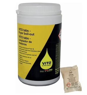 [VITO PE12] FRYER CLEANER TABS - PACK OF 15 TABS