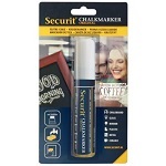 [VM BL-SMA720-WT] SECURIT LIQUID CHALK MARKER POINT 7-15MM WHITE - EACH