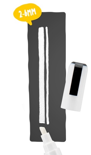 [VM SMA510-WT EACH] SECURIT CHALK MARKER WHITE TBD - EACH
