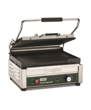 [WAR WPG150] PANINI GRILL, GROOVED PLATES - 120V