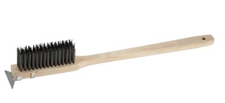 [WIN BR-500] BRUSH WIRE WITH SCRAPER 20''