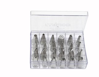 [WIN CDT-24] DECORATING TUBE SET 24pc. S/S