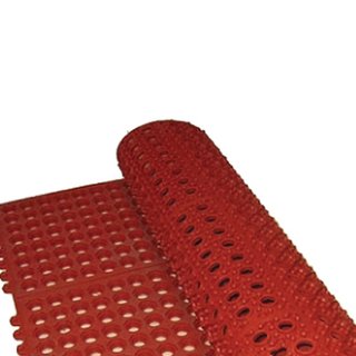 [WIN RBMI-33R] ANTI-FATIGUE FLOOR MAT 3'X3' RED 1/2" *DAMAGE-DISCOUNT* TBD - EACH