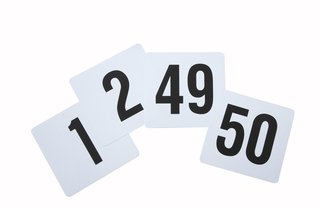 [WIN TBN-50] TABLE NUMBERS 1-50 PLASTIC