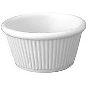 [LIBBEY RM-02] RAMEKIN FLUTED 2oz. WHITE - DOZEN