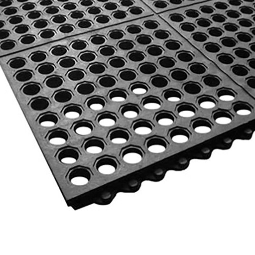 [AD MAT-3534BK] ANTI-FATIGUE FLOOR MAT 3'X5' BLACK 7/8" INTERLOCKING - EACH