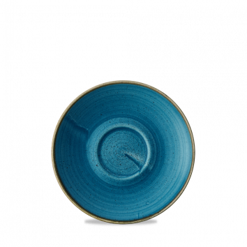 [CHUR SNTSCSS 1] STONECAST JAVA BLUE CAFE CAPPUCCINO SAUCER 6.25"