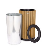 [ALP 4400-01-CD] OUTDOOR TRASH CAN 32 GALLON