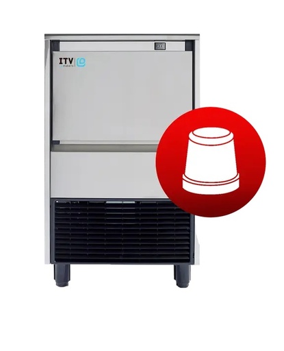 [ITV GALA NG60A-115] ICE MACHINE W/BIN, GOURMET CUBE - 115V (121LBS/55KG)
