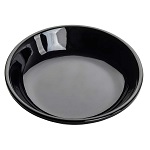 [TC 10311BK] MINI SERVER ROUND PLATE 3.25oz MELAMINE BLACK