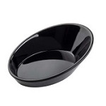 [TC 10313BK] MINI SERVER OVAL BOWL 3/4oz MELAMINE BLACK
