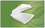 [TOC 8X8-1C FIBER WHT] 1-COMPARTMENT FIBER CONTAINER 8X8" - CASE OF 4 PACK