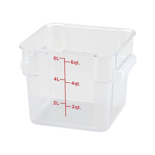 [WIN PCSC-6C] CONTAINER SQUARE CLEAR 6QT TBD