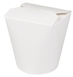 [GDP 136.66-Pack] ROUND CONTAINER 32oz WHITE - PACK OF 50 EACH