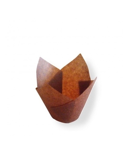 [GDP 180.67-Pack] BROWN TULIP BAKING CUP Ø3CM - PACK OF 200 EACH