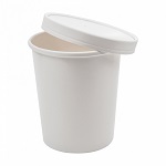 [GDP 226.48-Pack] SOUP TUB 32oz WHITE W/LID - PACK OF 25 EACH