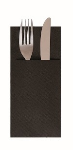 [GDP 228.09-Pack] NAPKIN KANGAROO BLACK 33X40CM - PACK OF 50 EACH