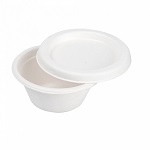 [GDP 228.80-Pack] PORTION CUP+LID FIBER 2oz WHITE - PACK OF 50 EACH