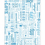 [GDP 229.41-Pack] BURGER WRAPPING PAPER 28X34CM BLUE - PACK 0F 1000 EACH
