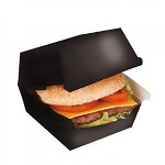 [GDP 234.20-Pack] BURGER BOX JUMBO 'THE PACK' BLACK - PACK OF 50 EACH