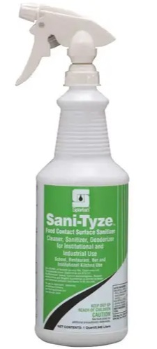 [SPAR 319503-12.0] SANITYZE SURFACE SANITIZER 1 QUART - CASE OF 12 EACH