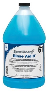 [SPAR 766104-Each] SPARCLEAN® RINSE AID II 61 1 GALLON- EACH 