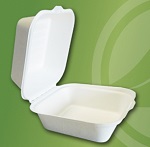 [TOC 6X6-1C FIBER WHT-Pack] 1-COMPARTMENT FIBER CONTAINER 6X6" - PACK OF 50 EACH