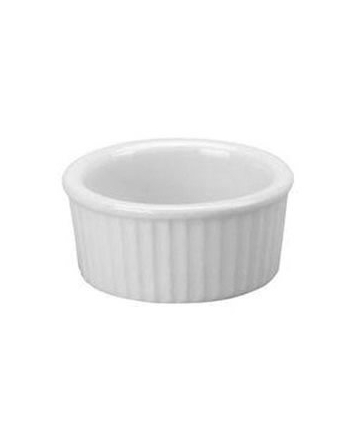 [VER RMK-2-P-Each] RAMEKIN FLUTED 2oz. WHITE - EACH 